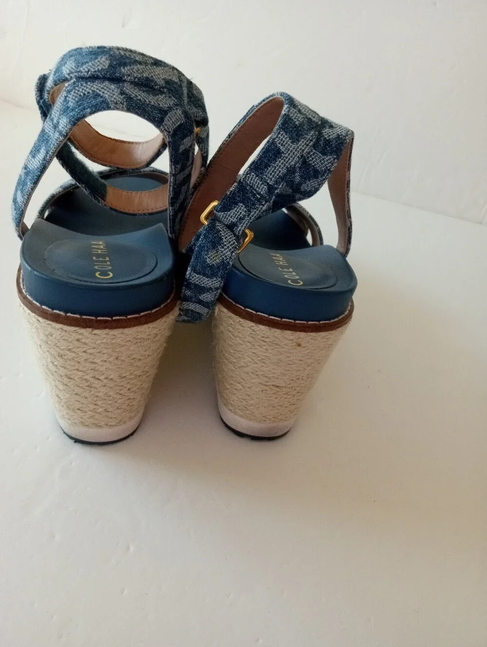 COLE HAAN Cloudfeel Espadrille Wedge Sandals | 6B